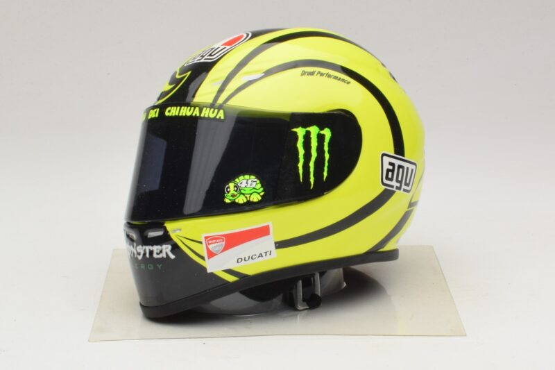 Prilba AGV V. Rossi MotoGP Valencia Test 2009 Minichamps 1:2 327100066 Diecast