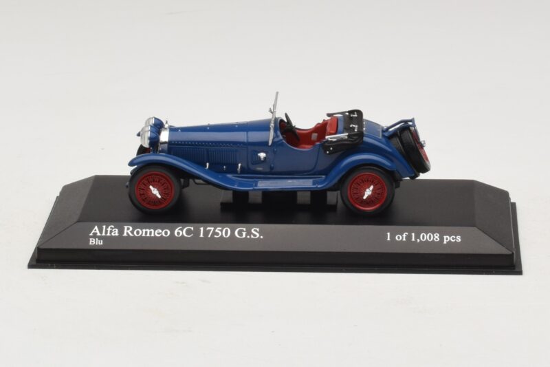 Alfa Romeo 6C 1750 G.S. Modrý Minichamps 1:43 400120431 Kov