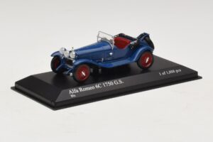 Alfa Romeo 6C 1750 G.S. Modrý Minichamps 1:43 400120431 Kov – obrázok 2 z 5