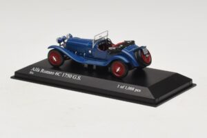 Alfa Romeo 6C 1750 G.S. Modrý Minichamps 1:43 400120431 Kov – obrázok 3 z 5