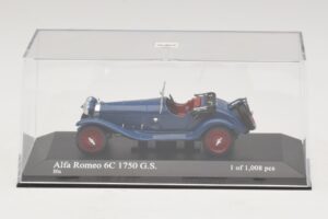 Alfa Romeo 6C 1750 G.S. Modrý Minichamps 1:43 400120431 Kov – obrázok 4 z 5