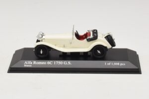 Alfa Romeo 6C 1750 G.S. Biely Minichamps 1:43 Alfa Romeo 6C 1750 G.S. Biely Minichamps 1:43 400120430 Kov