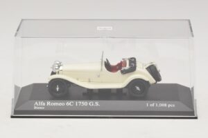 Alfa Romeo 6C 1750 G.S. Biely Minichamps 1:43 400120430 Kov – obrázok 4 z 5