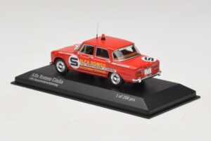 Alfa Romeo Giulia ONS Rennstreckensicherung 1973 Minichamps 1:43 400120994 Kov – obrázok 3 z 5