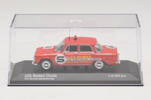 Alfa Romeo Giulia ONS Rennstreckensicherung 1973 Minichamps 1:43 400120994 Kov – obrázok 4 z 5