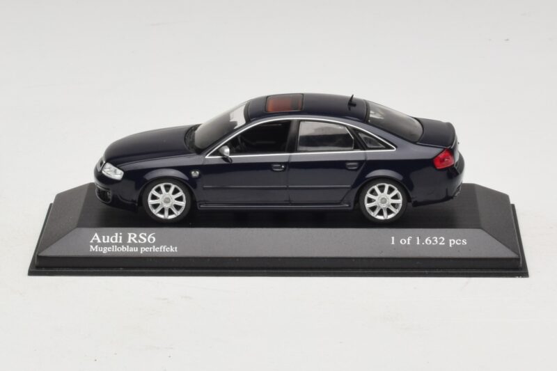 Audi RS6 C5 Modrá Metalíza Minichamps 1:43 400011702 Kov