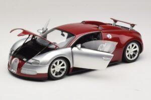 Bugatti Veyron Centenaire Edition Chrome Red Minichamps 1:18 100110851 Kov – obrázok 2 z 8