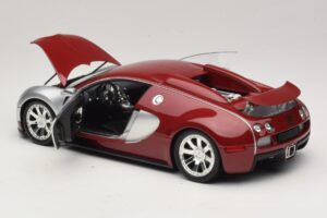 Bugatti Veyron Centenaire Edition Chrome Red Minichamps 1:18 100110851 Kov – obrázok 5 z 8