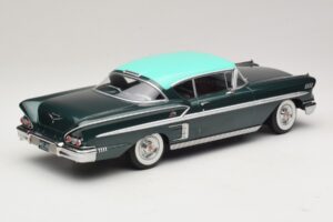 Chevrolet Bel Air Impala Coupe Tmavozelená Metalíza & Zelený KK-Scale 1:18 KKDC181594 Kov – obrázok 2 z 6