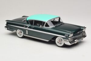Chevrolet Bel Air Impala Coupe Tmavozelená Metalíza & Zelený KK-Scale 1:18 KKDC181594 Kov – obrázok 4 z 6