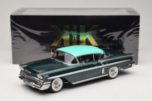 Chevrolet Bel Air Impala Coupe Tmavozelená Metalíza & Zelený KK-Scale 1:18 KKDC181594 Kov – obrázok 6 z 6