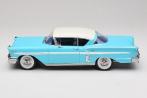 Chevrolet Bel Air Impala Coupe Tyrkysová & Krémová KK-Scale 1:18 KKDC181593 Kov – obrázok 3 z 6