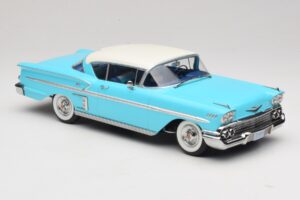 Chevrolet Bel Air Impala Coupe Tyrkysová & Krémová KK-Scale 1:18 KKDC181593 Kov – obrázok 4 z 6