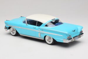 Chevrolet Bel Air Impala Coupe Tyrkysová & Krémová KK-Scale 1:18 KKDC181593 Kov – obrázok 5 z 6