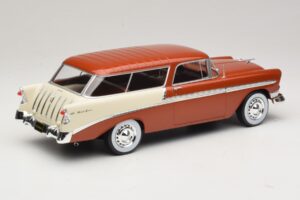 Chevrolet Bel Air Nomad Hnedá Metalíza & Krémová KK-Scale 1:18 KKDC181294 Kov – obrázok 2 z 6