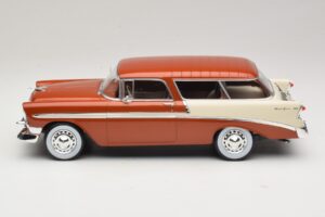 Chevrolet Bel Air Nomad Hnedá Metalíza & Krémová KK-Scale 1:18 KKDC181294 Kov – obrázok 3 z 6