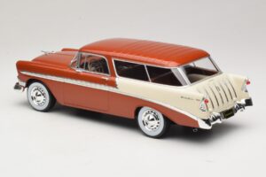 Chevrolet Bel Air Nomad Hnedá Metalíza & Krémová KK-Scale 1:18 KKDC181294 Kov – obrázok 5 z 6