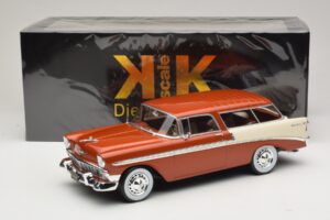 Chevrolet Bel Air Nomad Hnedá Metalíza & Krémová KK-Scale 1:18 KKDC181294 Kov – obrázok 6 z 6
