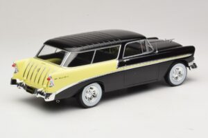 Chevrolet Bel Air Nomad Custom Čierny & Svetložltá KK-Scale 1:18 KKDC181293 Kov – obrázok 2 z 6