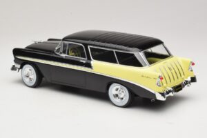 Chevrolet Bel Air Nomad Custom Čierny & Svetložltá KK-Scale 1:18 KKDC181293 Kov – obrázok 5 z 6