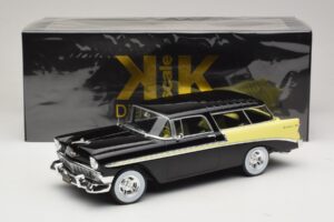Chevrolet Bel Air Nomad Custom Čierny & Svetložltá KK-Scale 1:18 KKDC181293 Kov – obrázok 6 z 6