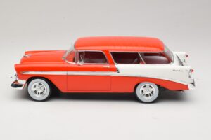 Chevrolet Bel Air Nomad Custom Svetločervená & Biely KK-Scale 1:18 KKDC181291 Kov – obrázok 3 z 6