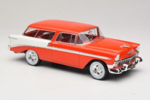 Chevrolet Bel Air Nomad Custom Svetločervená & Biely KK-Scale 1:18 KKDC181291 Kov – obrázok 4 z 6