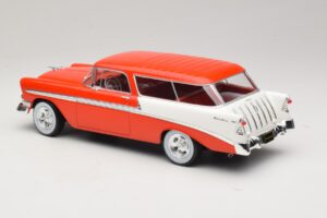 Chevrolet Bel Air Nomad Custom Svetločervená & Biely KK-Scale 1:18 KKDC181291 Kov – obrázok 5 z 6