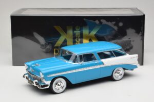 Chevrolet Bel Air Nomad Tyrkysová & Biely KK-Scale 1:18 KKDC181292 Kov – obrázok 6 z 6
