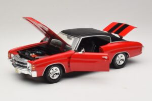 Chevrolet Chevelle SS454 Červený Maisto 1:18 31890-P1 Kov – obrázok 2 z 8