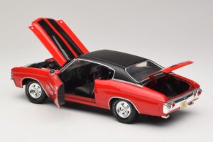 Chevrolet Chevelle SS454 Červený Maisto 1:18 31890-P1 Kov – obrázok 5 z 8