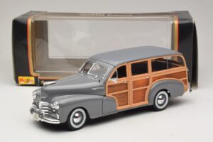 Chevrolet Fleetmaster Woody Šedý Maisto 1:18 31854 Kov – obrázok 8 z 8