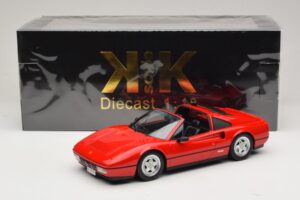 Ferrari 328 GTS Červený S Čiernym Interiérom KK-Scale 1:18 KKDC180551 Kov – obrázok 7 z 7