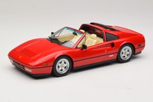 Ferrari 328 GTS Americká Verzia Červený Beverly Hills Cop II S Béžovým Interiérom KK-Scale 1:18 KKDC181701 Kov