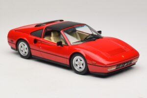 Ferrari 328 GTS Americká Verzia Červený Beverly Hills Cop II S Béžovým Interiérom KK-Scale 1:18 KKDC181701 Kov – obrázok 5 z 7