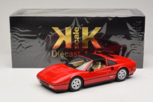 Ferrari 328 GTS Americká Verzia Červený Beverly Hills Cop II S Béžovým Interiérom KK-Scale 1:18 KKDC181701 Kov – obrázok 7 z 7