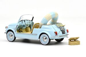 Fiat 500 Jolly Modrý Norev 1:18 187793 Kov – obrázok 2 z 5