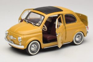 Fiat 500 Žltý Solido 1:18 8042 Kov – obrázok 2 z 8