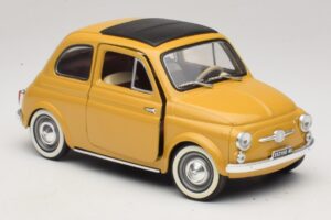 Fiat 500 Žltý Solido 1:18 8042 Kov – obrázok 6 z 8