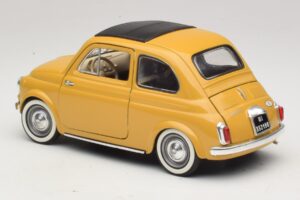 Fiat 500 Žltý Solido 1:18 8042 Kov – obrázok 7 z 8