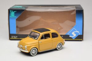 Fiat 500 Žltý Solido 1:18 8042 Kov – obrázok 8 z 8