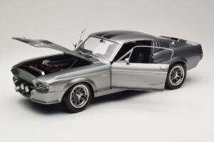 Ford Mustang Shelby GT500 Eleanor Šedá Metalíza & Čierny KK-Scale 1:12 KKDC120171 Kov – obrázok 2 z 8