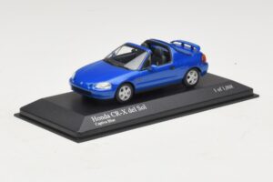 Honda CR-X del Sol EG2 Modrá Metalíza Minichamps 1:43 400161931 Kov – obrázok 2 z 5