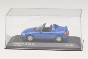 Honda CR-X del Sol EG2 Modrá Metalíza Minichamps 1:43 400161931 Kov – obrázok 4 z 5