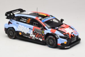 Hyundai i20 N Rally1 #11 T. Neuville / M. Wydaeghe Rally Monte Carlo 2026 IXO 1:18 18RMC270B Kov – obrázok 4 z 6