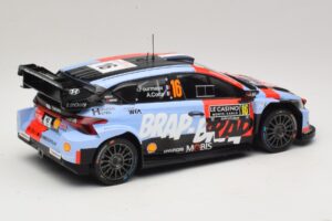 Hyundai i20 N Rally1 #16 A. Fourmaux / A. Coria Rally Monte Carlo 2026 IXO 1:18 18RMC270A Kov – obrázok 2 z 6