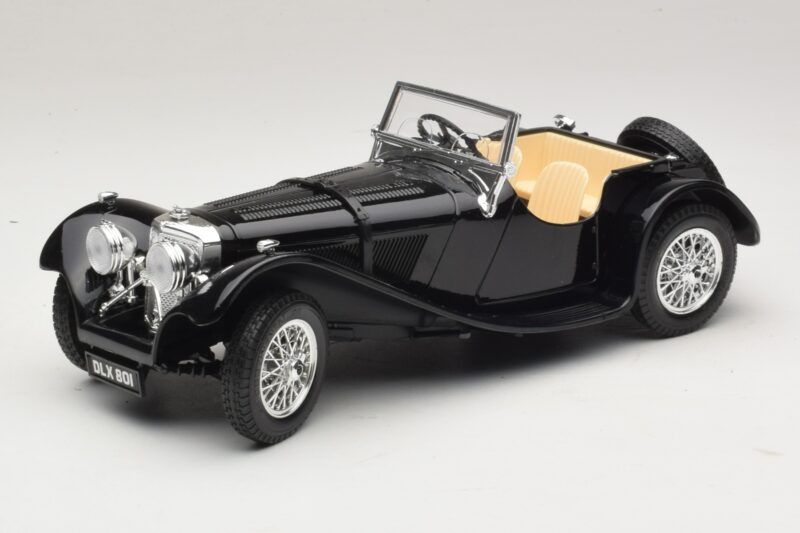 Jaguar SS100 Roadster Čierny Bburago 1:18 3006-M3 Kov