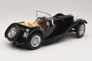 Jaguar SS100 Roadster Čierny Bburago 1:18 3006-M3 Kov – obrázok 2 z 6