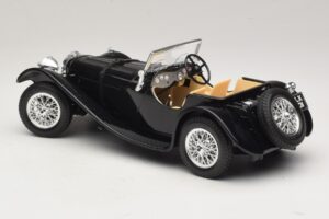 Jaguar SS100 Roadster Čierny Bburago 1:18 3006-M3 Kov – obrázok 5 z 6