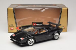 Lamborghini Countach 5000 Quattrovalvole Čierny Bburago 1:18 3337 Kov – obrázok 8 z 8